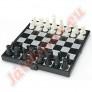 Összehajtható mágneses sakk készlet 13x13 fekete - fehér